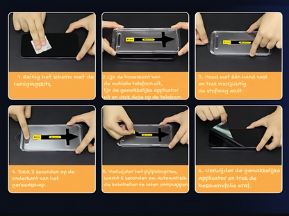 UltraGlas Protector™ - In 10 Seconden Klaar, Perfecte Installatie