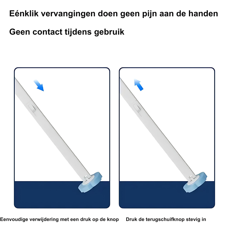 PureTouch Wandtoiletborstel - De #1 keuze voor eenvoudige en hygiënische toiletreiniging