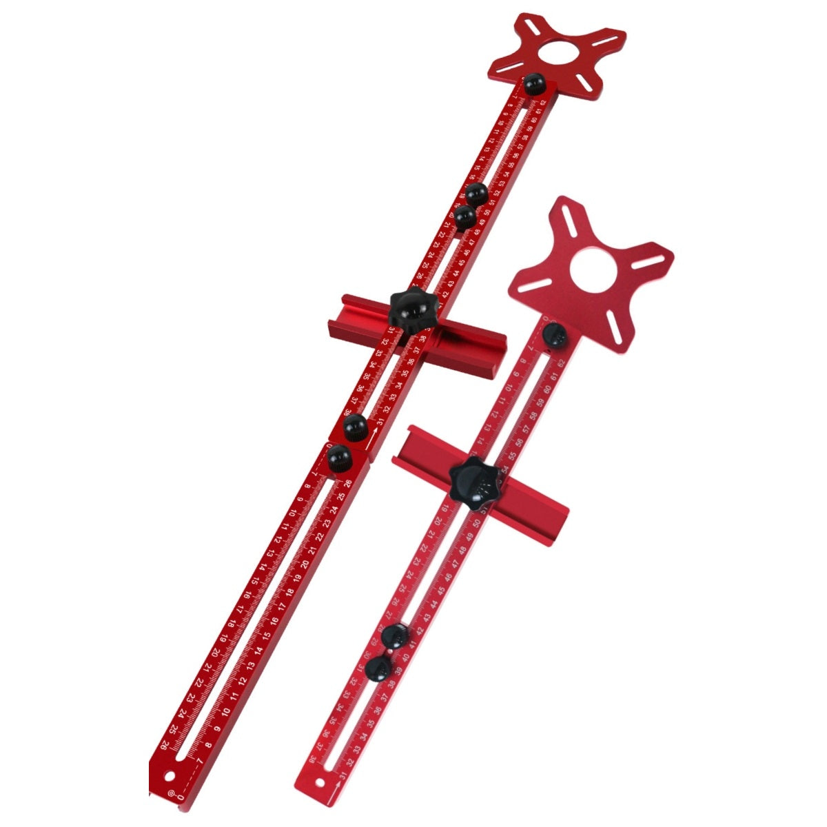 Vecta freesgeleider standaard en extra lang op wit
