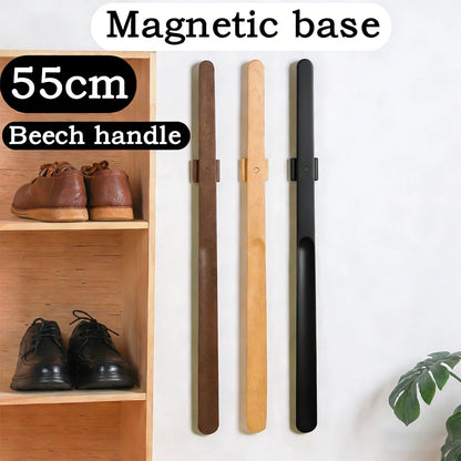 55 cm lang, massief beukenhout, magnetische basis
