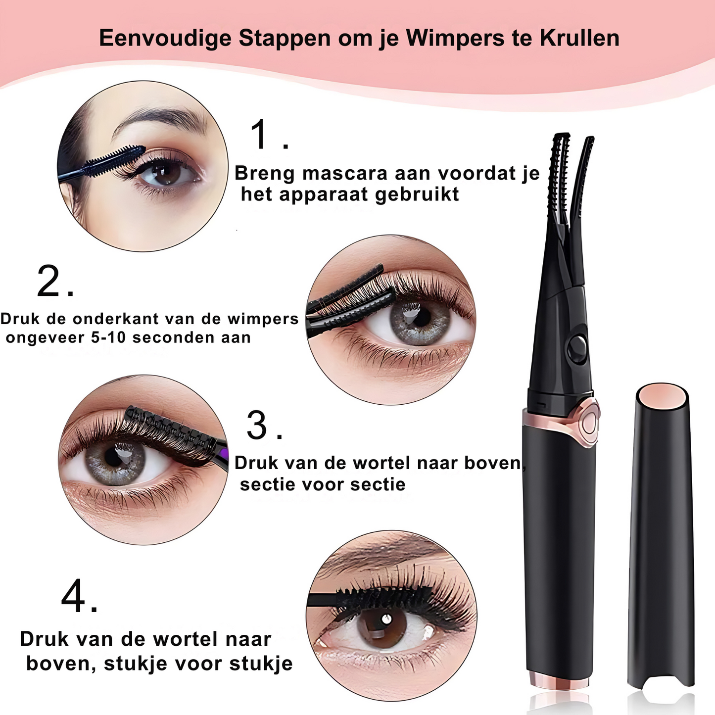 StyloCurl Pro Wimperkruller - Zachte en langdurige krul zonder schade