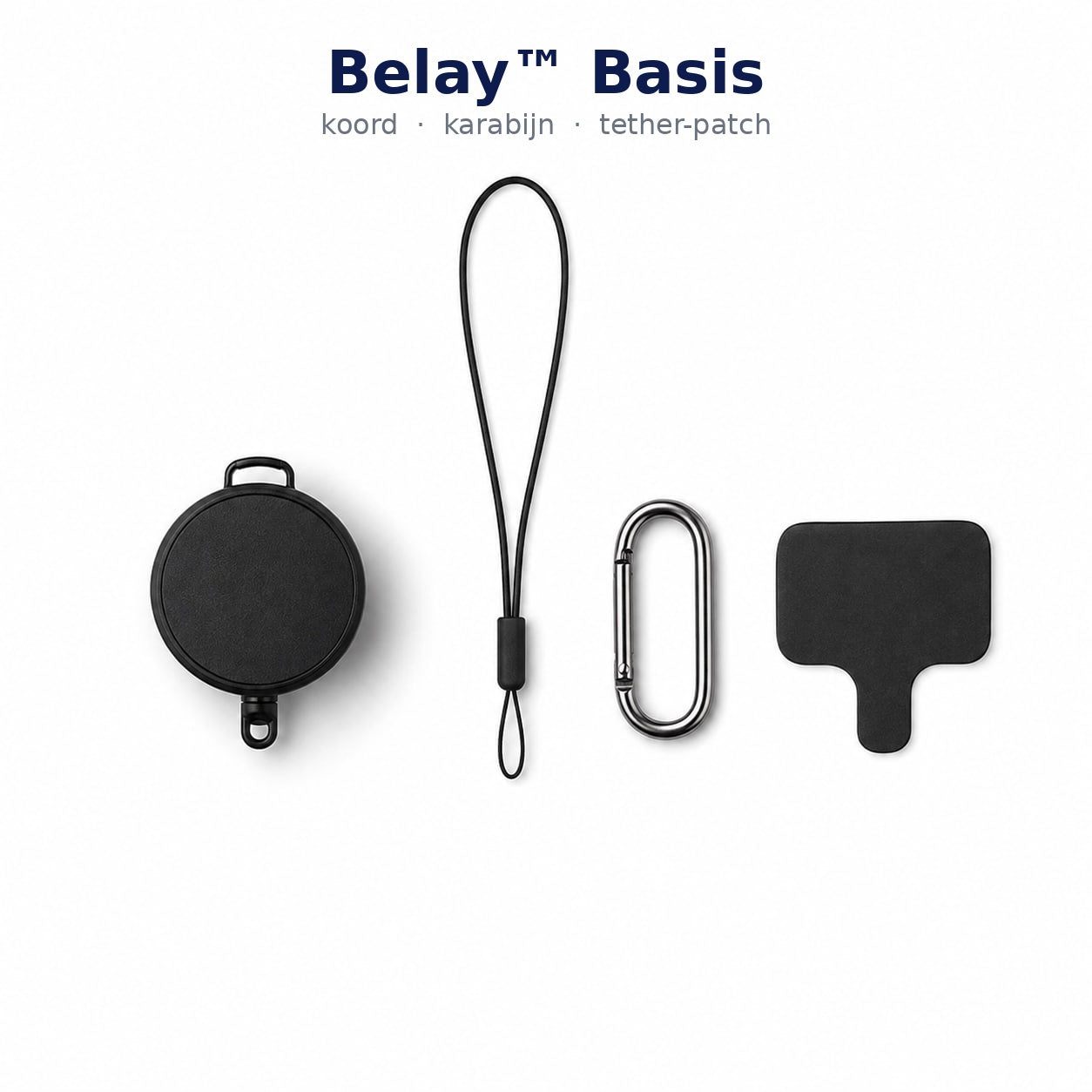 Belay™ Basis - koord, karabijn en tether-patch