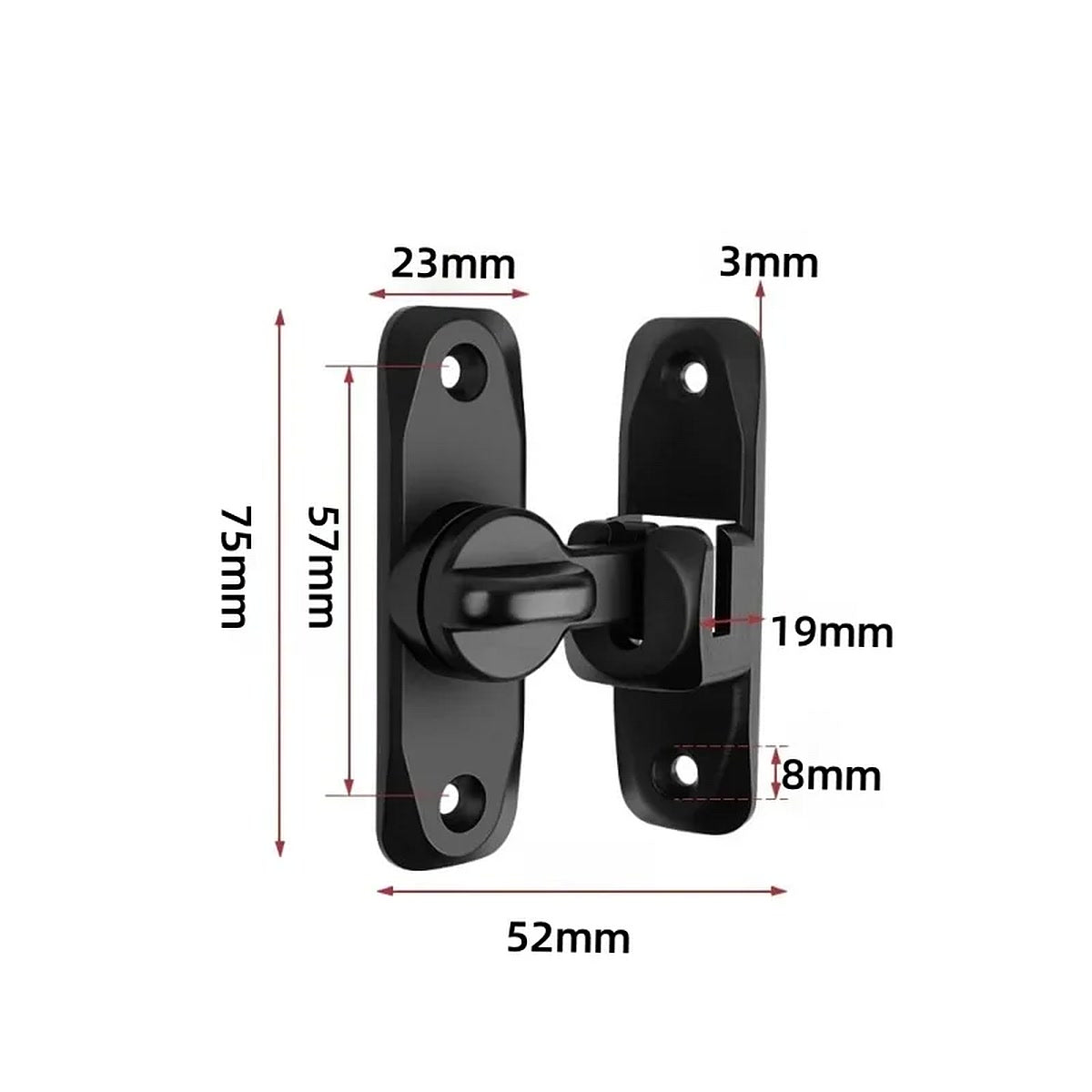 Maten: 75 x 52 mm, 3 mm dik