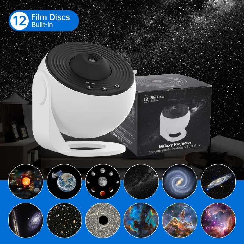 GalaxyLight Pro™: De Ultieme 12-in-1 HD Planetarium Projector voor Thuisgebruik