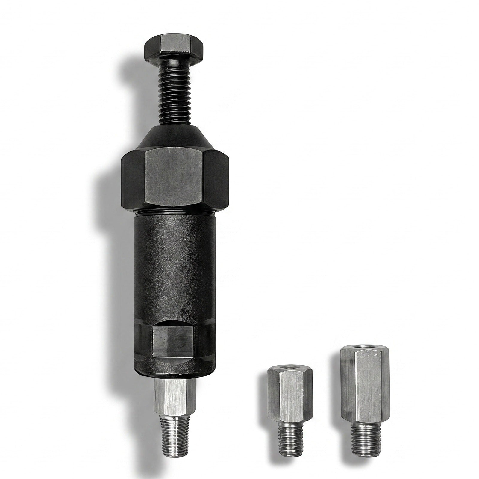 Wat zit erin bij de korte staaf: Kravo plus M6- en M8-adapter