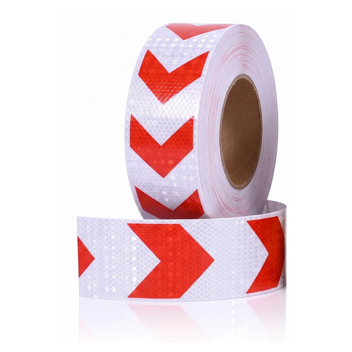 Pharo reflecterende pijltape rood-wit, rol van 10 meter