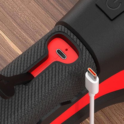 Opladen via Type-C onder het rubberen kapje
