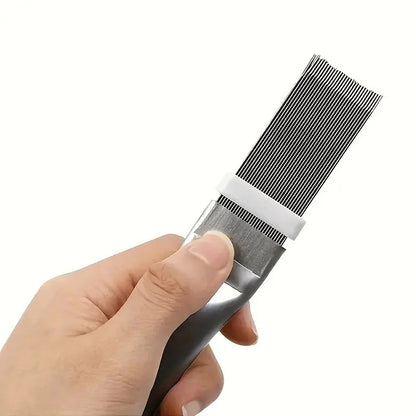 De lamellenkam in de hand, formaat