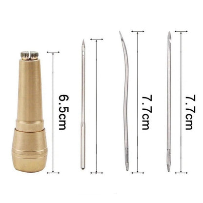Maten: greep 6,5 cm, naalden 7,7 cm